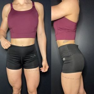 Kumi Active Black Workout Shorts
